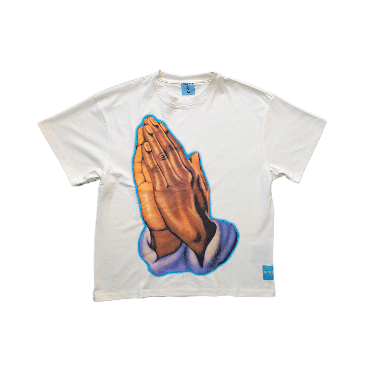 Prayer Hands Oversized Tee - Nude image 0