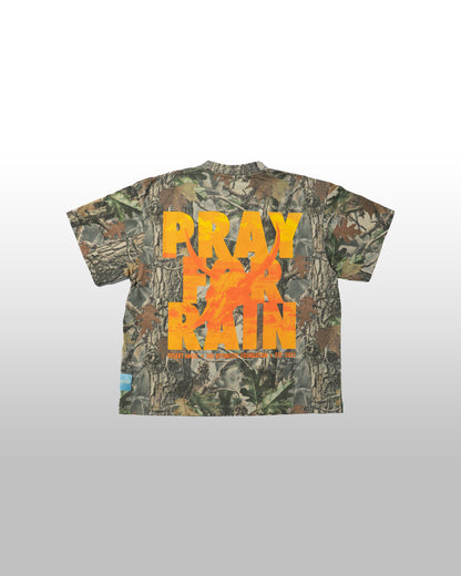 Pray For Rain Oversized Tee - Graphic Cotton Streetwear Unisex Short Sleeve Shirt